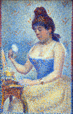 Young Woman Powdering Herself, 1889, Georges Seurat (1859-1891)