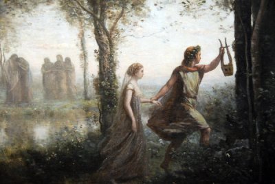 Orpheus Leading Eurydice from the Underworld, 1861, Camille Corot (1796-1875)