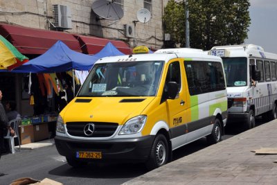 The shared taxis that run between the King Hussein/Allenby Bridge and Damascus Gate, East Jerusalem