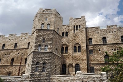 Sultan Suleyman Street opposite the northern wall of the Old City, East Jerusalem