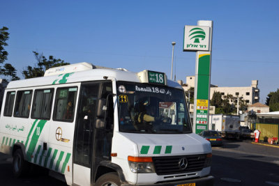 Palestinian bus 18 to Ramallah, East Jerusalem