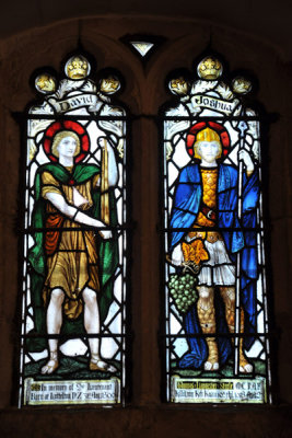 Stained glass window - David & Joshua, St. George's Cathedral