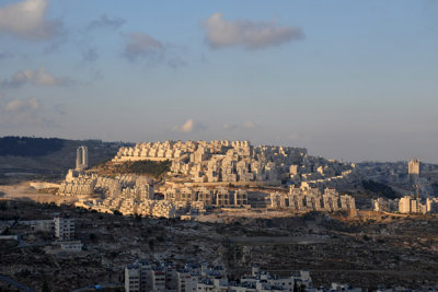 Har Homa (הר חומה, Wall Mountain) seen from Bethlehem