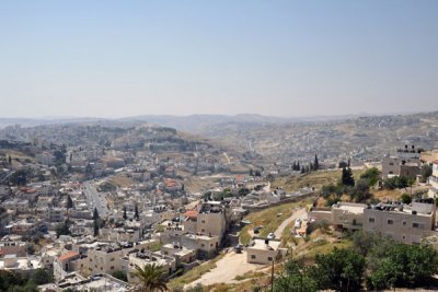 View to the southeast of the Mount of Olives