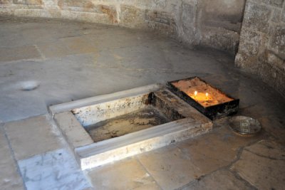 Ascension Rock, said to bear the imprint of Jesus right foot (the left foot was moved to the Al Aqsa Mosque)