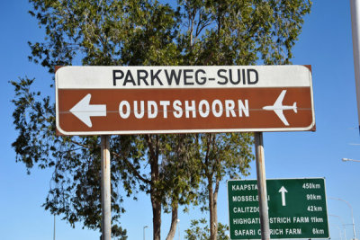 Sign for Oudtshoorn Airport