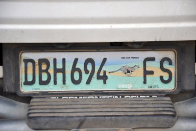 Free State Province License Plate, South Africa