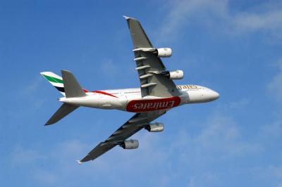 A380 in flight