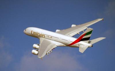 Emirates A80 top view