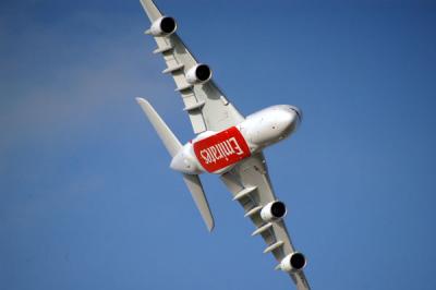 Steep turn A380