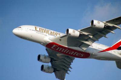 Emirates A380 flight demo