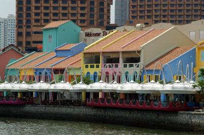 Clark Quay along the Singapore River