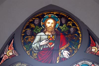 Stained glass, Chijmes, Singapore