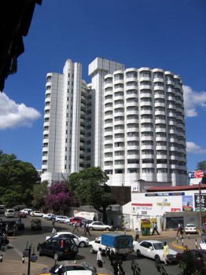 View from Kengeles of the Nairobi Safari Club hotel
