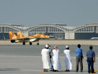 Watching the MiG-29 taxi by