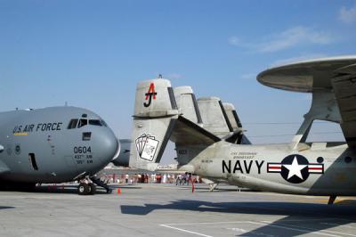 C-17 and E-2B