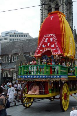 Giant wagon, Christchurch Santa Parade