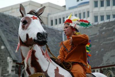 American Indians, Christchurch Santa Parade