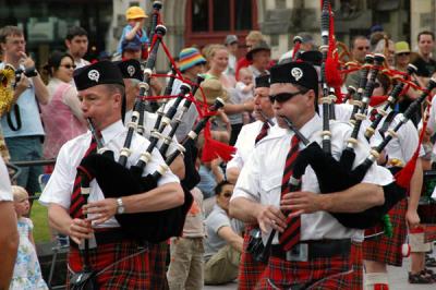 Scottish Pipe and Drum Corp, Christchurch Santa Parade