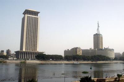 Downtown along the Nile opposite Gezira