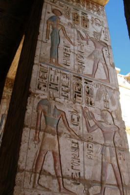 Offerings to Anubis and Hathor