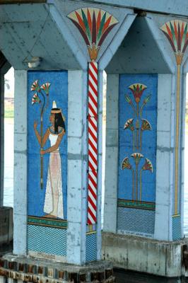 Mosaics on Luxors Nile bridge
