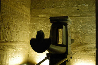 Reproduction of a processional barque, Temple of Horus, Edfu