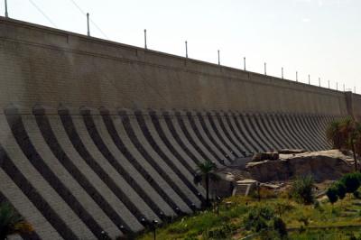 The old British dam at Aswan, built 1898-1902