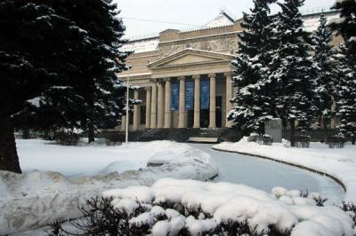 Winter at the Pushkin State Museum of Fine Arts, Moscow
