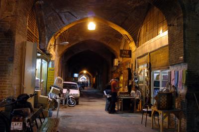 Bazaar arcade behind Imam Square, Isfahan