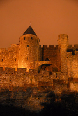 The Counts Castle, Carcassonne, night