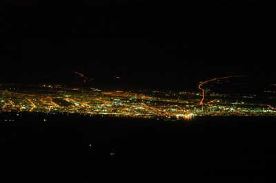 Coast of Dubai at night