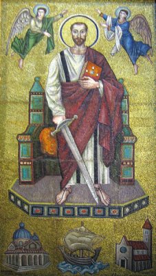 Wall mosaic - Catedral da S, So Paulo