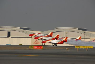 Spains Patrulla Aguila, Casa C-101 Aviojet, Dubai Airshow 2007