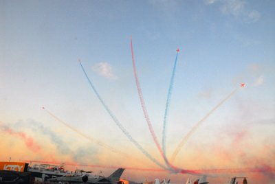 Red Arrows finale, Dubai Airshow 2007