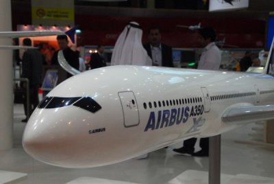 Airbus A350XWB model, Dubai Airshow 2007