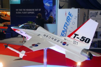 Korean Aerospace Industries T-50 Golden Eagle model, Dubai Airshow