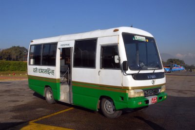 The Yeti Airlines bus after, Kathmandu