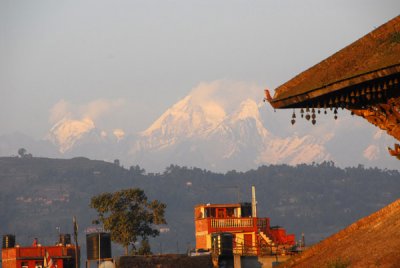 Himalaya seen from Bhaktapur