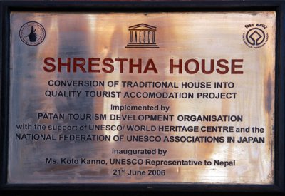 Shrestha House, a UNESCO-sponsored restoration of a traditional house in Patan