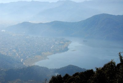 View of Lake Phewa, Pokhara from Sarangkot