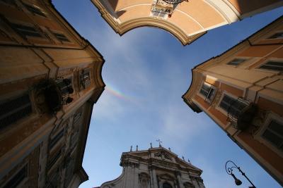 Circumzenithal arc over Sant'Ignazio Rome #2