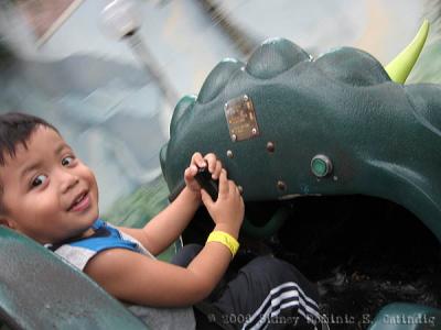 Back at the dino ride!