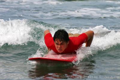 Men's Longboard: JP looking intense