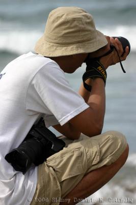 Ali Israel shooting with both Nikon and Canon