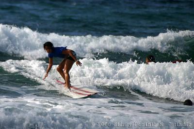 Wahine Longboard: Last ride of the finals heat went to Carla