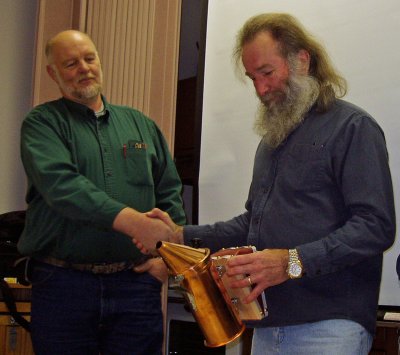 Bill Mondjack receives L.V.B.A. Honorary Life Membership Award