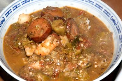 shrimp and andouille sausage gumbo