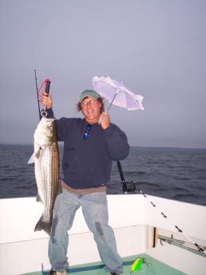 Dale Caught A Fish With A Umbrella?