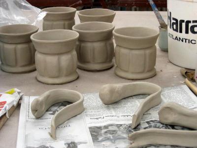 Slab Built Mug Set